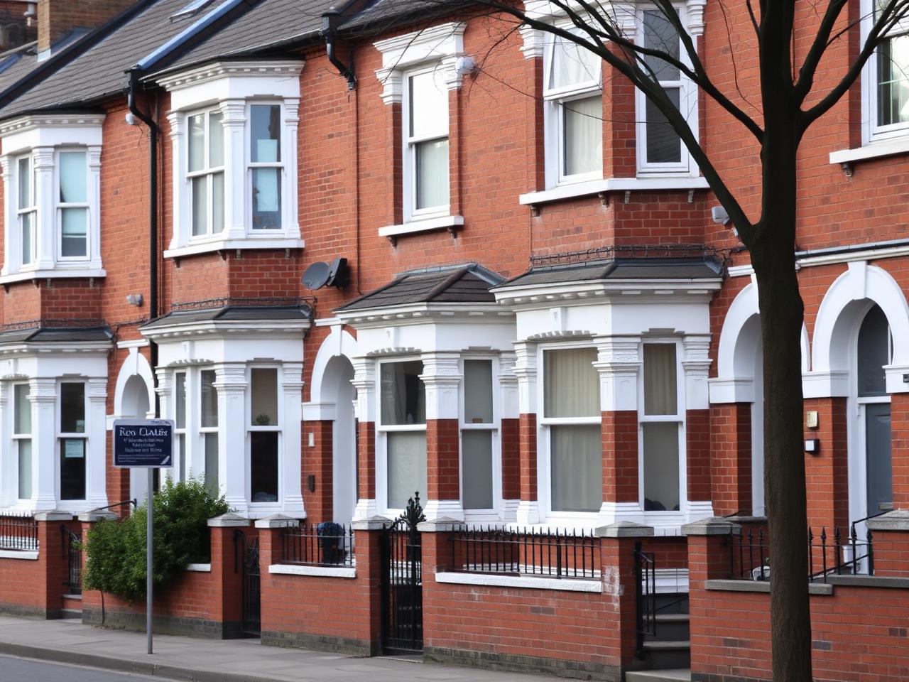 Row of East London Victorian terraced houses representing typical residential investment stock
